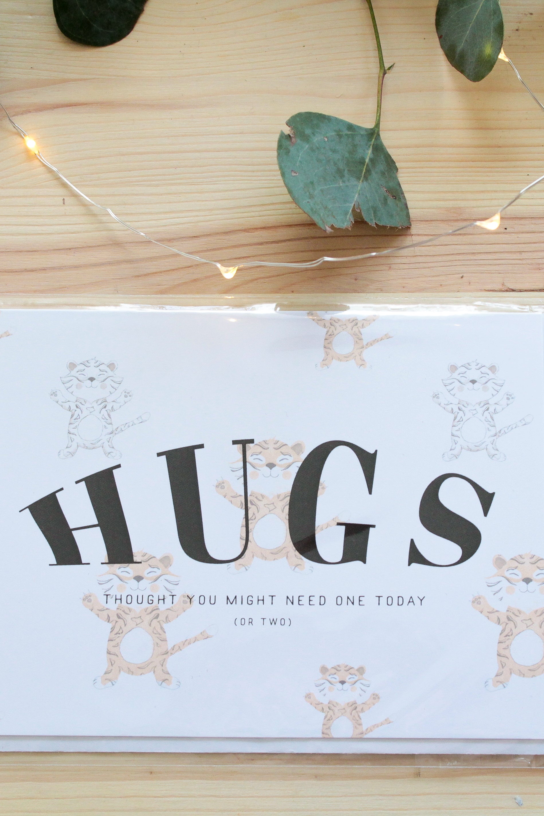 Hugs Greeting Card - Pretty Sick Designs