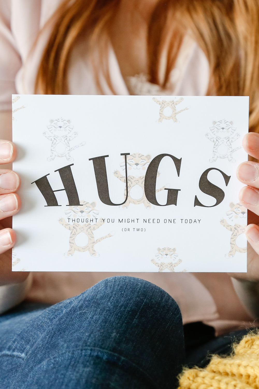 Hugs Greeting Card - Pretty Sick Designs
