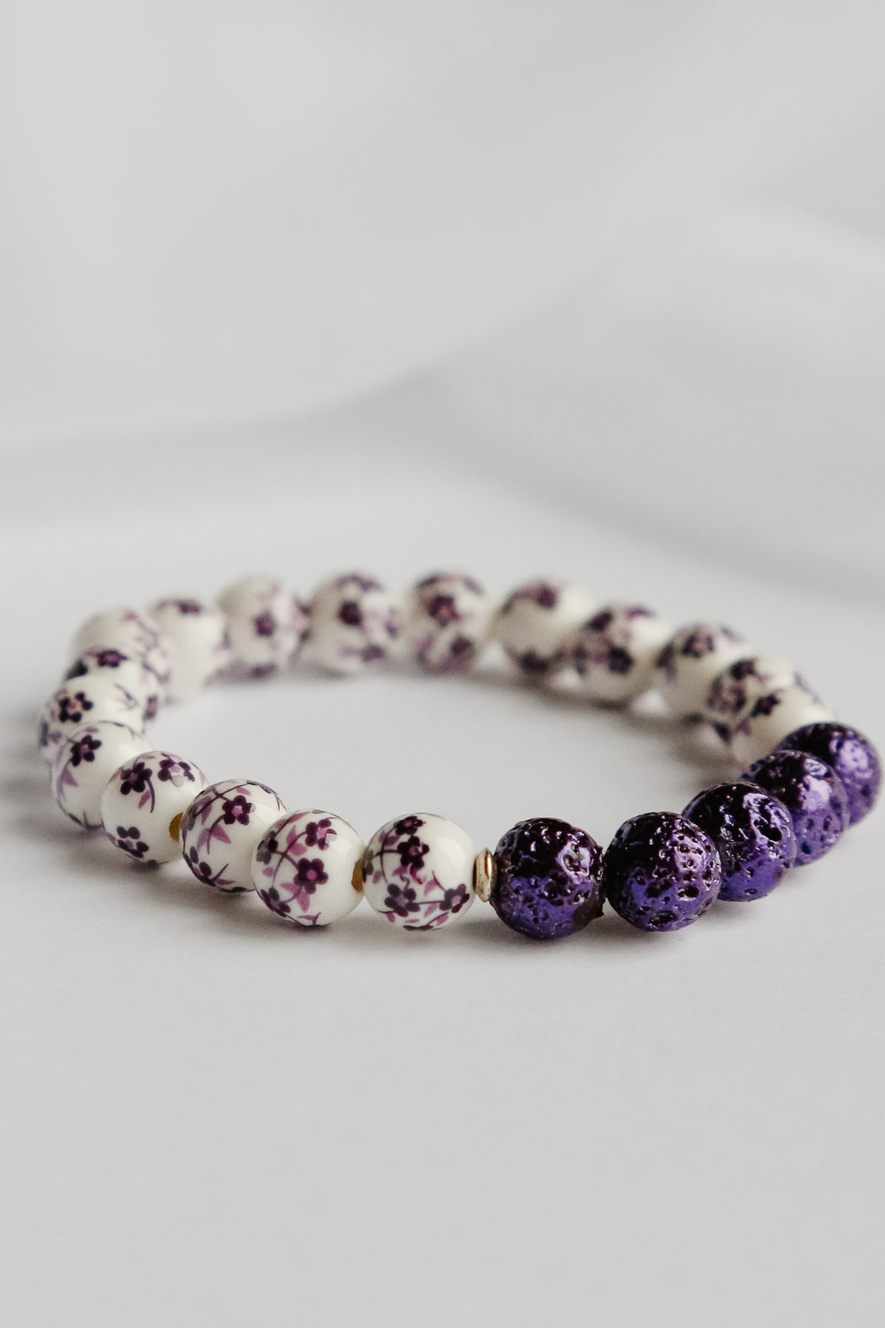 Purple Delight Lava Bead Bracelet - Pretty Sick Designs