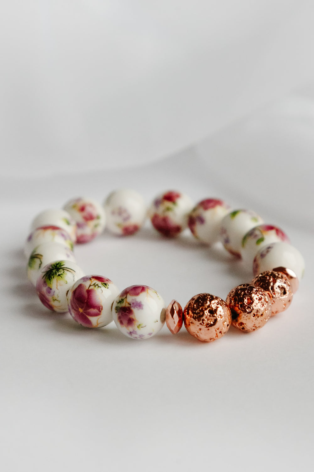 Forever in Rose Gold Lava Bead Bracelet - Pretty Sick Designs